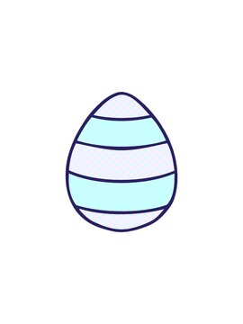 flashy sales animation of comic book style quirky cartoon easter egg