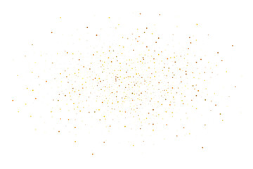 Golden Glitter Particles Scattered on Transparent Background, Luxury Sparkle Texture, Elegant Sparkle Confetti Effect