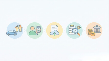 Understanding the insurance claim process infographic step-by-step guide for home and auto claims