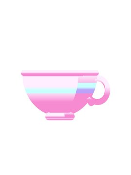 blinking radial lines animation of coffee cup illustration icon