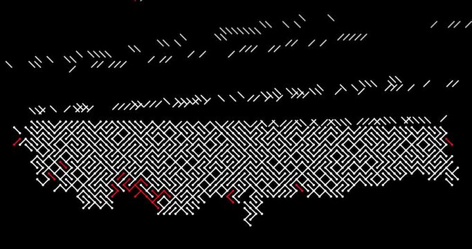 Abstract Connectivity Concept via Turkey Map Silhouette