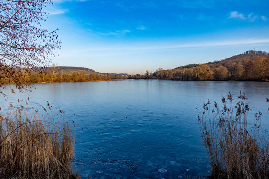 Zugefrorener Aalkistensee bei Maulbronn