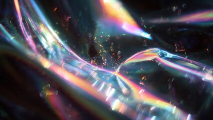 Iridescent Light Refraction Abstract