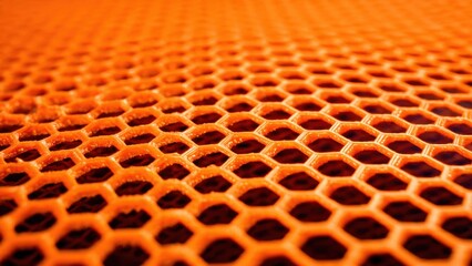 Orange Honeycomb Surface Texture