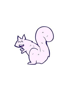 starburst effect animation of squirrel cartoon