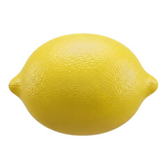 Single yellow lemon