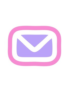 splitting motion animation of envelope letter symbol design