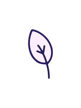 flashy sales animation of leaf illustration