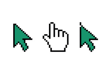 Pixel Art Cursor Icons Set