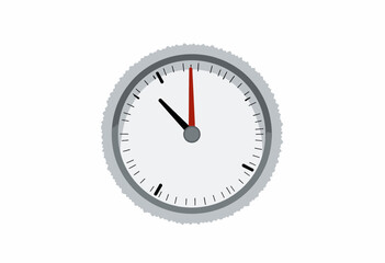 Illustration of a Classic Analog Stopwatch with Minimalistic Design and Precise Timekeeping Features Set Against a Clean White Background