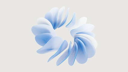 Blue round layers circle shape 