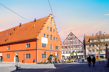 Obraz premium Altstadt, Noerdlingen, Bayern, Deutschland 