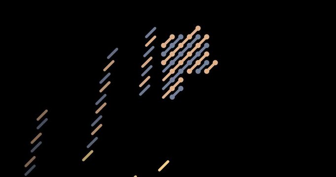 Sliding Linear Graphics Constructing Thailand Map Shape
