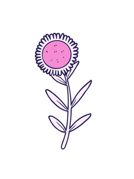 shaking motion animation of cartoon sunflower