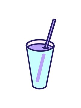 jiggle motion animation of a classic brazilian caipirnha cocktail drawing