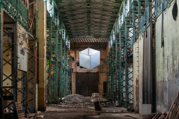 Fototapeta premium Abandoned Industrial Power Engineering Facility in Poland