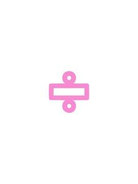 power up animation of division sign symbol icon