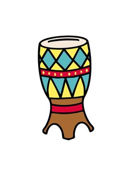 spinning motion animation of traditional brazilian surdo carnival drum
