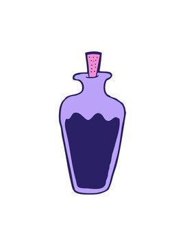 pixelize effect animation of a cartoon potion