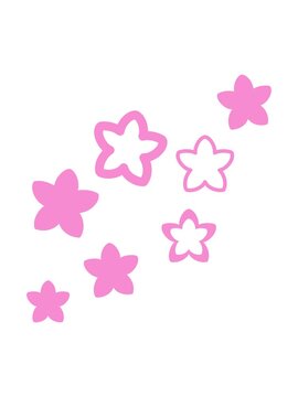 shivering motion animation of multiple flowers form a japnese floral pattern design