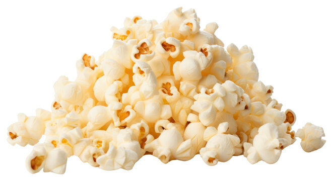 Pile of popcorn dessert cream creme.