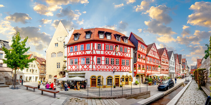 Altstadt, Ochsenfurt, Bayern, Deutschland 