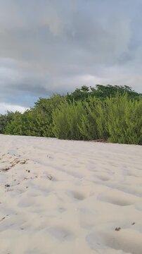 Dominican Republic beaches, including Bahia de las Aguilas, with stormy weather