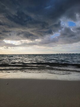 Dominican Republic beaches, including Bahia de las Aguilas, with stormy weather