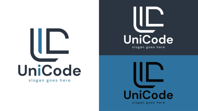 UniCode Letter U i C Logo Design for Software and Technology Brand
