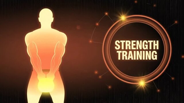 Strength Training and Physique: A dynamic visualization of strength training highlights the intensity and effectiveness of this exercise.