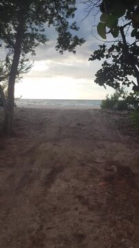 Dominican Republic beaches, including Bahia de las Aguilas, with stormy weather