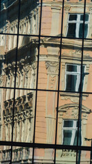 reflection of an ancient palace in innsbruck, austria