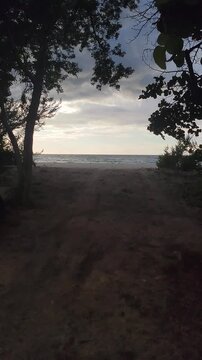 Dominican Republic beaches, including Bahia de las Aguilas, with stormy weather