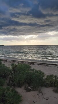 Dominican Republic beaches, including Bahia de las Aguilas, with stormy weather