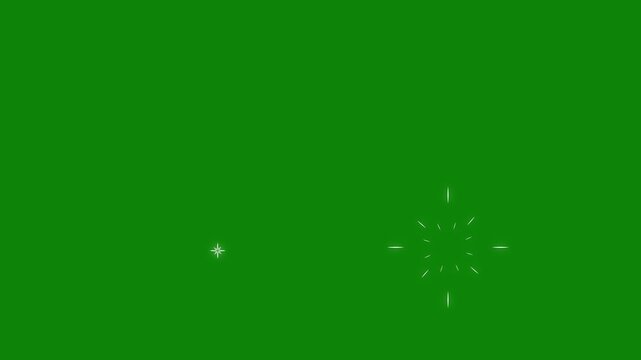 fireworks explosion animation, glowing line burst, shiny, dynamic pop up motion graphics, circular blast elements for on green screen background, single line blast Explosive Burst 4k video