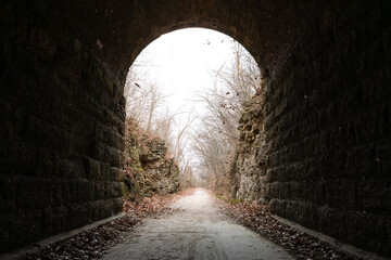 Obraz premium A Historic Tunnel on the Katy Trail in Rocheport, Missouri