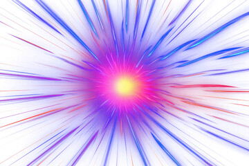 PNG vibrant cosmic explosion art