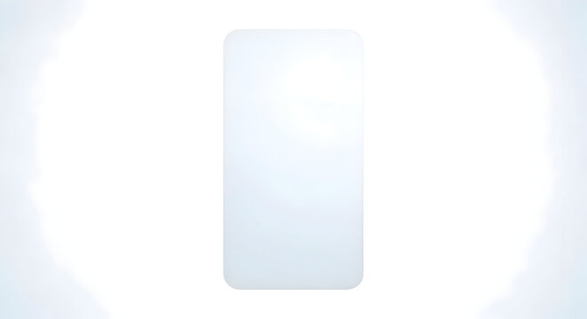 White screen protector on white background