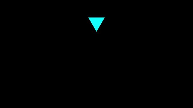 Animation of looping rewind button concept. Rewind graphic icon background, play button icon animated for media navigation and 4K video interface concept