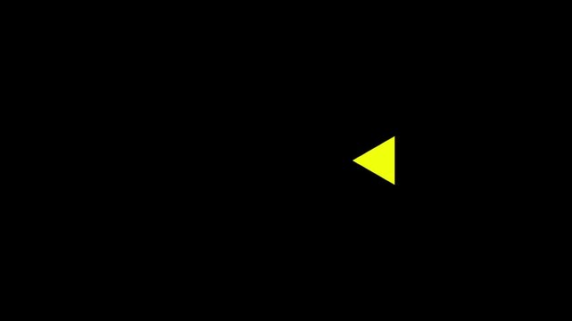 Animation of looping rewind button concept. Rewind graphic icon background, play button icon animated for media navigation and 4K video interface concept