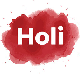 Happy Holi Vector on Transparent Background with Festival and Color Concept