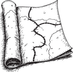 An antique, hand-drawn treasure map unfurls, beckoning viewers to embark on a journey of discovery and adventure. 

