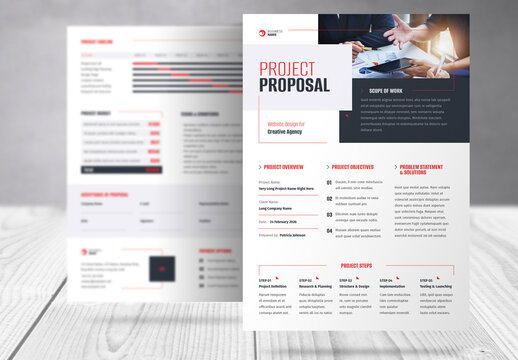 Minimal Two Page Proposal Flyer Template