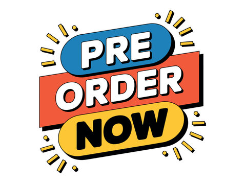 Colorful Pre Order Now Button