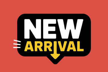 Fototapeta premium New Arrival Sign with Arrow