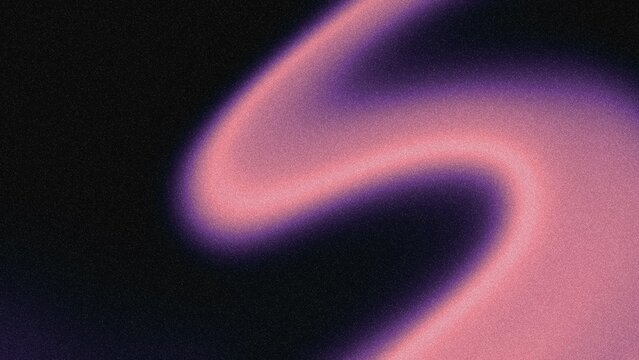 Wavy purple and pink gradient with textured grain on a black background. Abstract artistic pattern with dark vibrant colors.