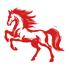 Year of the horse chinese zodiac 2026 png element for design use