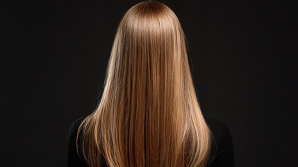 Naklejka premium Lady demonstrating new hair styling