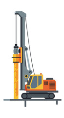 Heavy Duty Pile Driver Machine For Constructing Robust Building Foundations