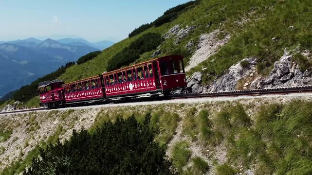 Scenic Mountain Railway Journey with Panoramic View